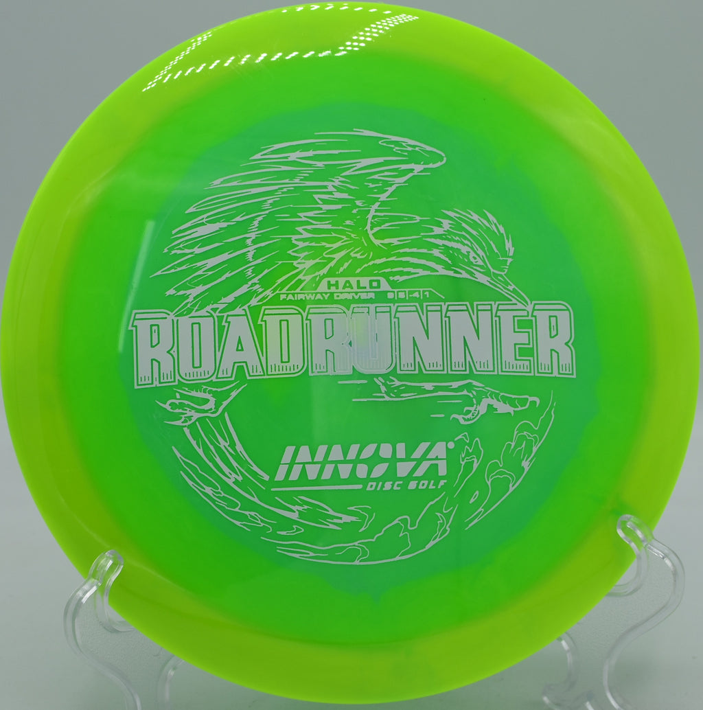 Straight-flying Halo Star Roadrunner shot through the woods at Moraine State Park Disc Golf Course in Portersville, Pennsylvania