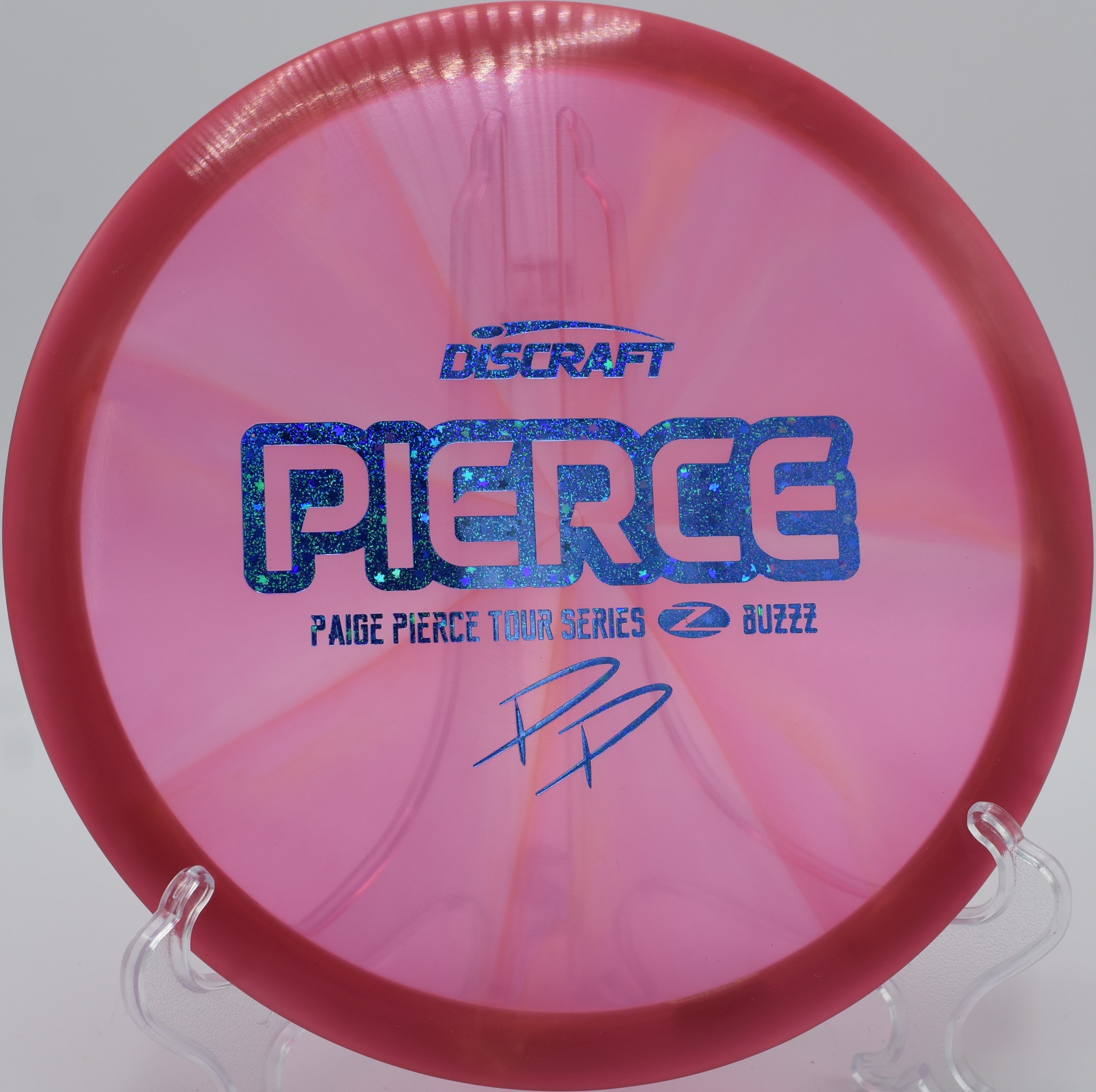 Z Swirl Buzzz disc golf midrange holding a laser-straight line at Panther Creek Disc Golf Course, Springfield, Illinois