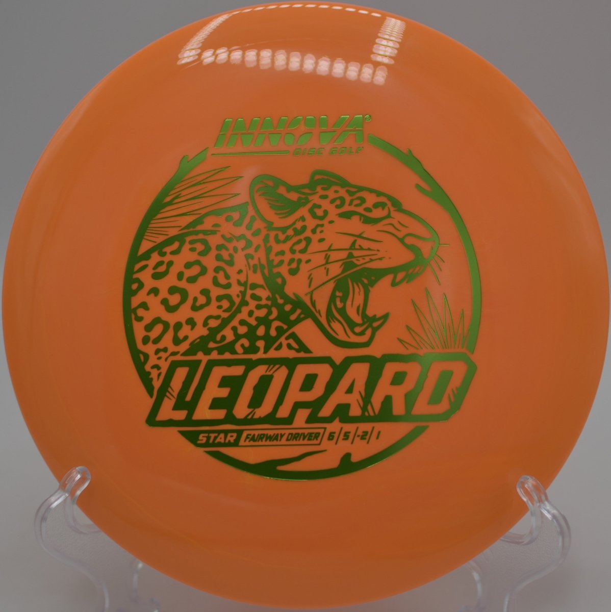 Star Leopard fairway driver staged for a straight tunnel drive at Spring Lake Park Disc Golf Course in Texarkana, Texas