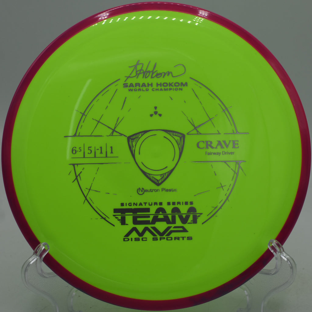 Crave in Neutron plastic controlled fade at Moraine State Park Disc Golf Course in Portersville, Pennsylvania