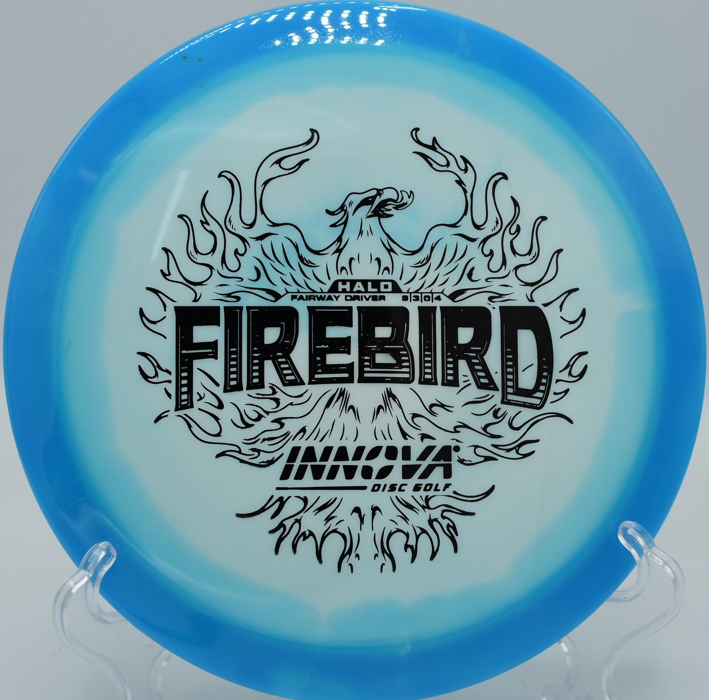 Halo Star Firebird cutting tight around a tree on a flex forehand at Persimmon Ridge DGC in Jonesboro, Arkansas.

