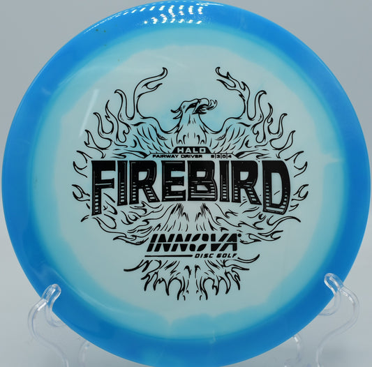 Halo Star Firebird cutting tight around a tree on a flex forehand at Persimmon Ridge DGC in Jonesboro, Arkansas.

