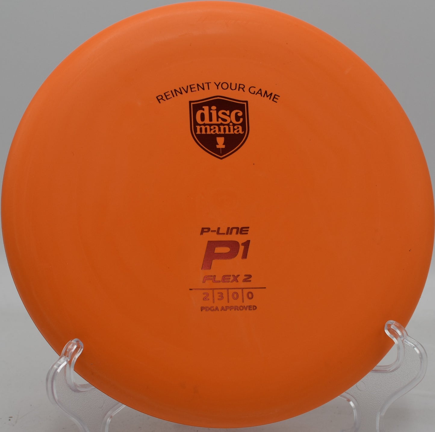 Discmania P-Line P1 gliding softly on a short approach with no fade at DeLaveaga Disc Golf Course.

