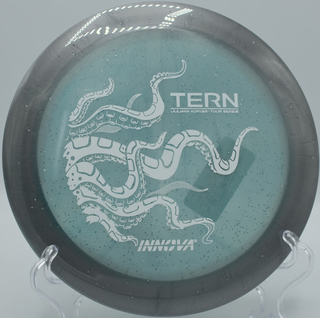 Innova Moondust Tern spinning tight and skipping near the pin at The Sinks in Chattanooga, Tennessee.

