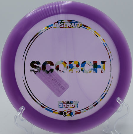 Discraft Z Scorch – Glidey distance driver perfect for controlled turnovers at Lemon Lake Disc Golf Complex in Indiana.

