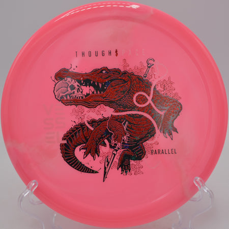 Vessel approach disc fading hard left into circle two at Winthrop Gold Course, Rock Hill SC