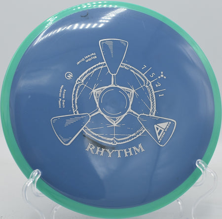 Full commitment hyzer-flip drive with a Neutron Rhythm navigating dense trees at Harmon Hills in Fall Branch, TN

