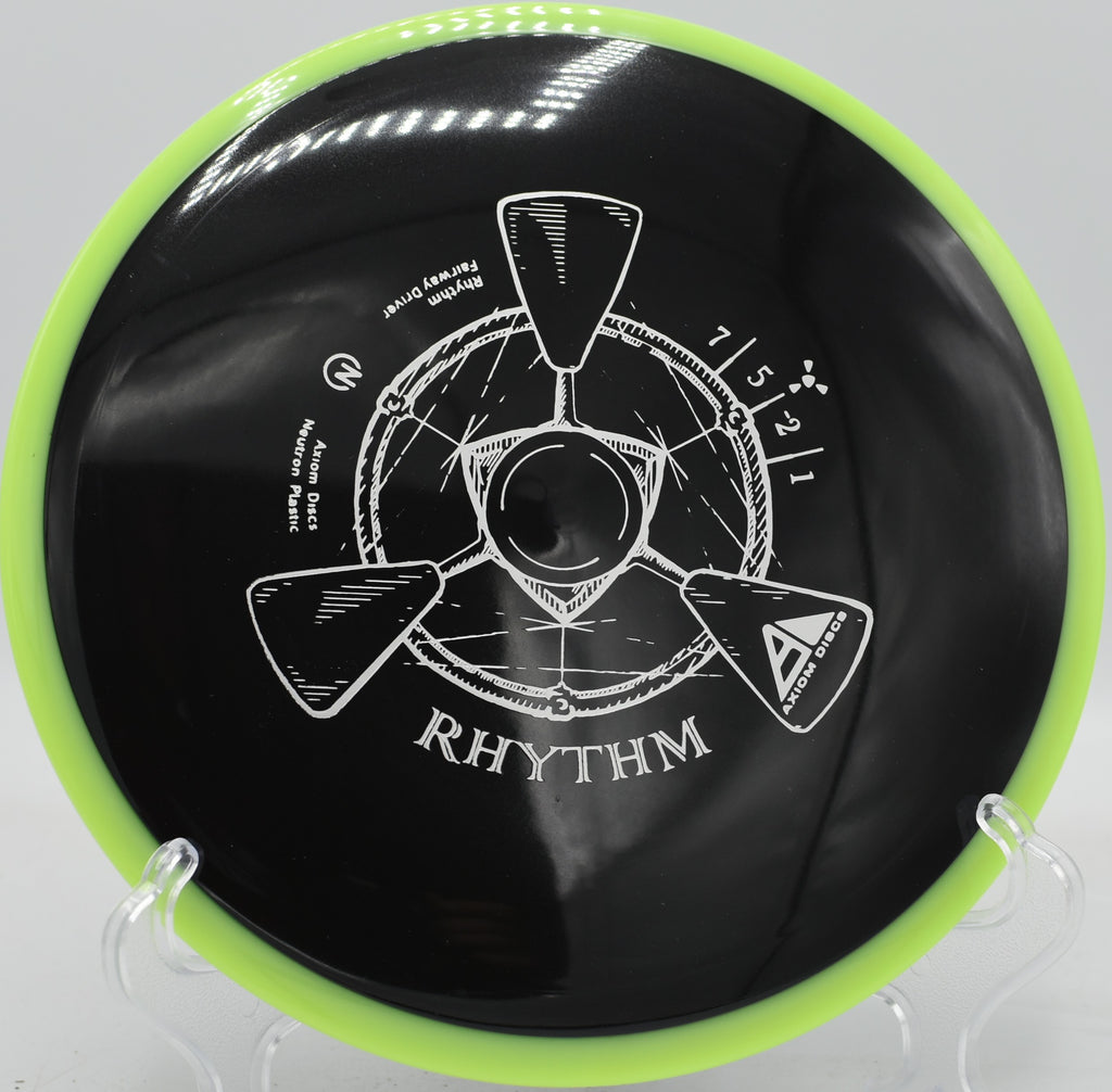 Pinpoint accuracy on display as a Neutron Rhythm threads a 280-foot straight gap at Flip City Disc Golf Park in Shelby, MI


