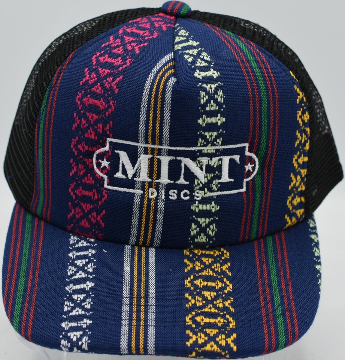 Foamy Aztec Trucker Hat-Purple breathable hat available in Washington shipped nationwide