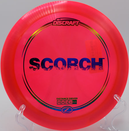 Z Line Scorch – Beginner-friendly driver for hyzer flips at Bayville Park Disc Golf Course in Virginia.

