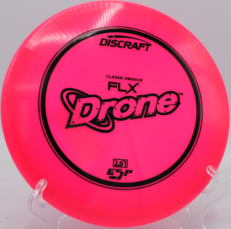 ESP FLX Drone performing a short skip hyzer up to the pin with minimal glide at Idlewild in Kentucky.

