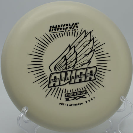 Innova Glow DX Aviar controlled circle-one putt at Toboggan Course in Milford, Michigan