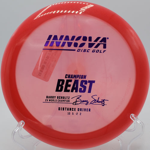 "At Flightline Disc Golf in Bend, OR, Champion Beast achieves impressive distance with its dynamic high-speed turn."
