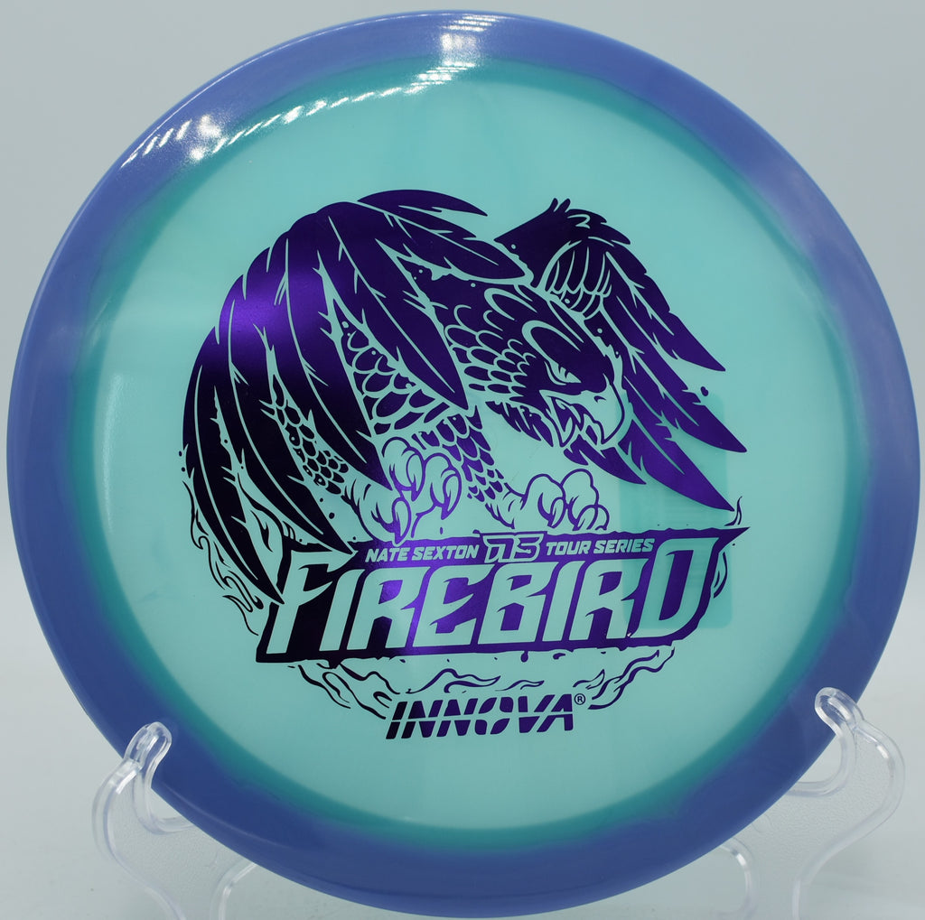 Firebird flare skips around trees on a low ceiling line at Hornets Nest, setting up a tap-in birdie.


