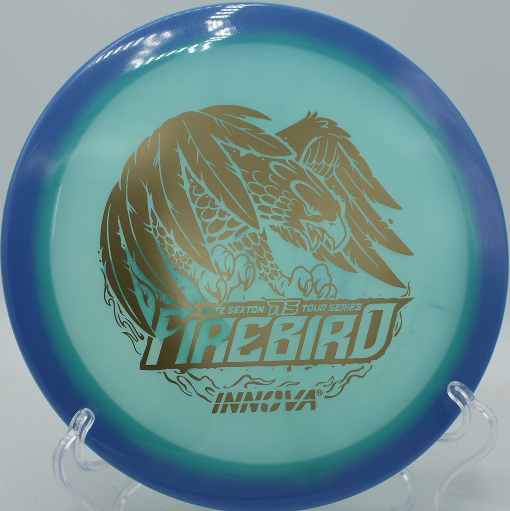 Wind-cutting distance drive with full commitment, perfectly handled by the Sexton Firebird’s overstability.

