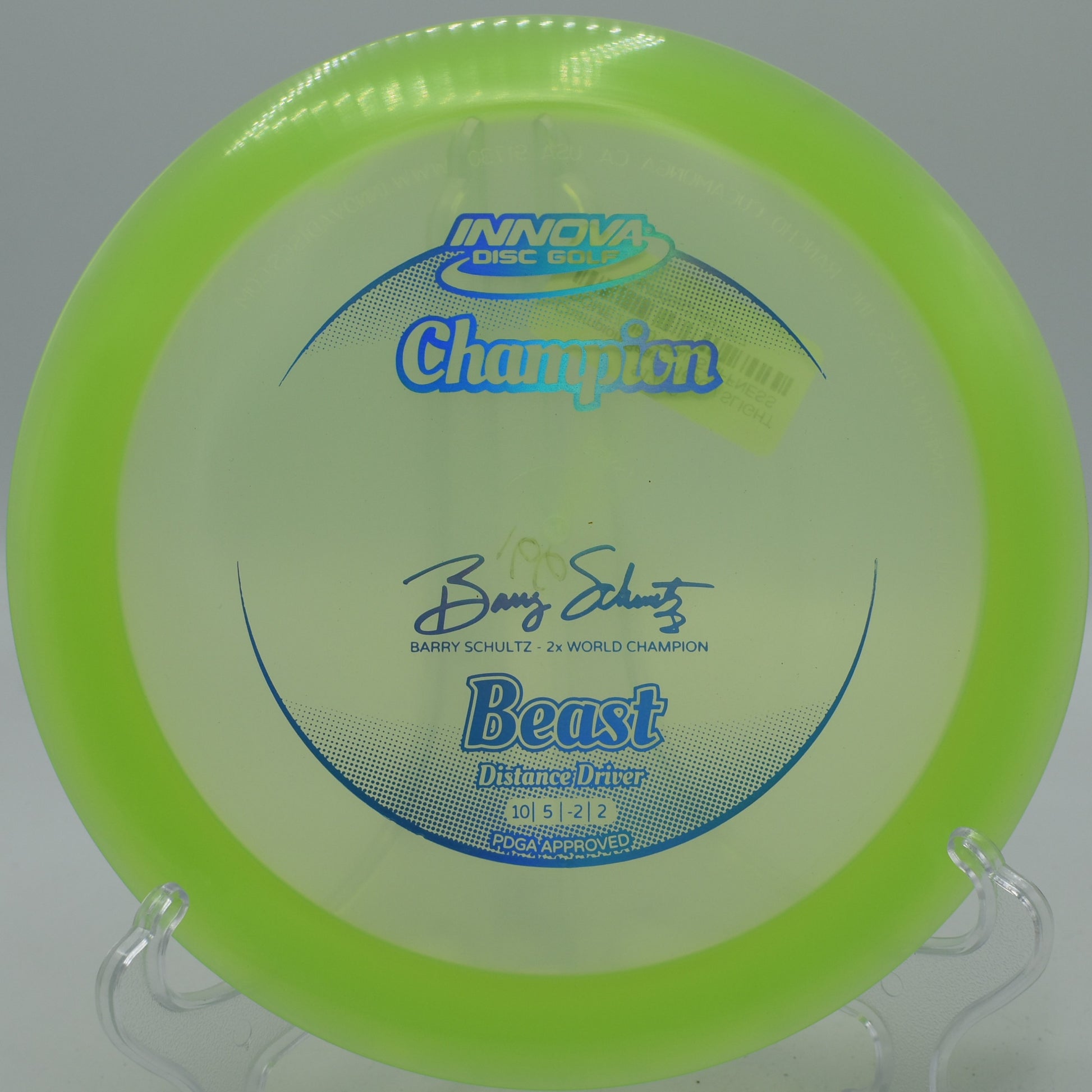 "At Bear Creek Disc Golf in Austin, TX, Champion Beast delivers robust, straight-line drives that maximize distance."
