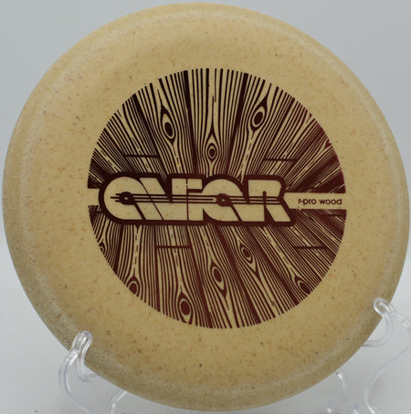 Close-up of Innova Aviar’s stamp and profile on the tee pad at SeaTac Disc Golf Course in Washington

