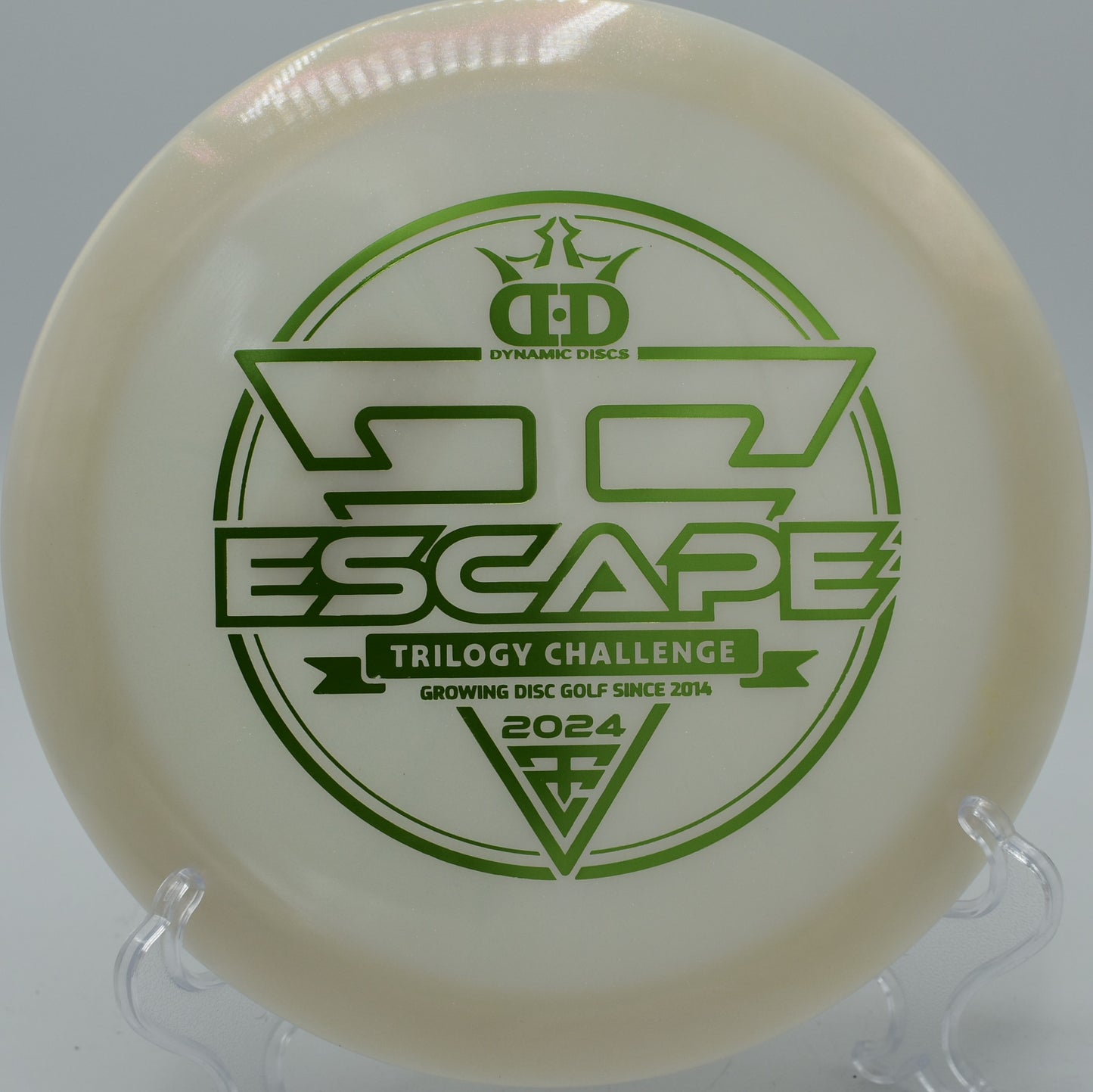 Lucid-Ice Glimmer Escape – Fairway precision with bright shimmer at Silver Creek Disc Golf Course in Wisconsin.

