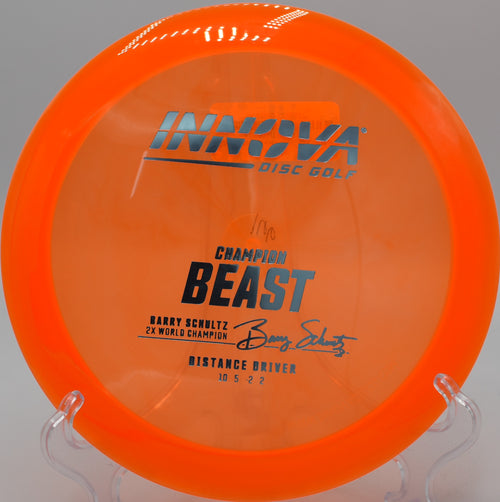 "Champion Beast shines at Silver Creek Disc Golf in Reno, NV, blending classic design with modern power for big plays."
