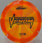 Swirled Z Venom finishing hard left at North Boundary Disc Golf Course in Cranberry Township, Pennsylvania.

