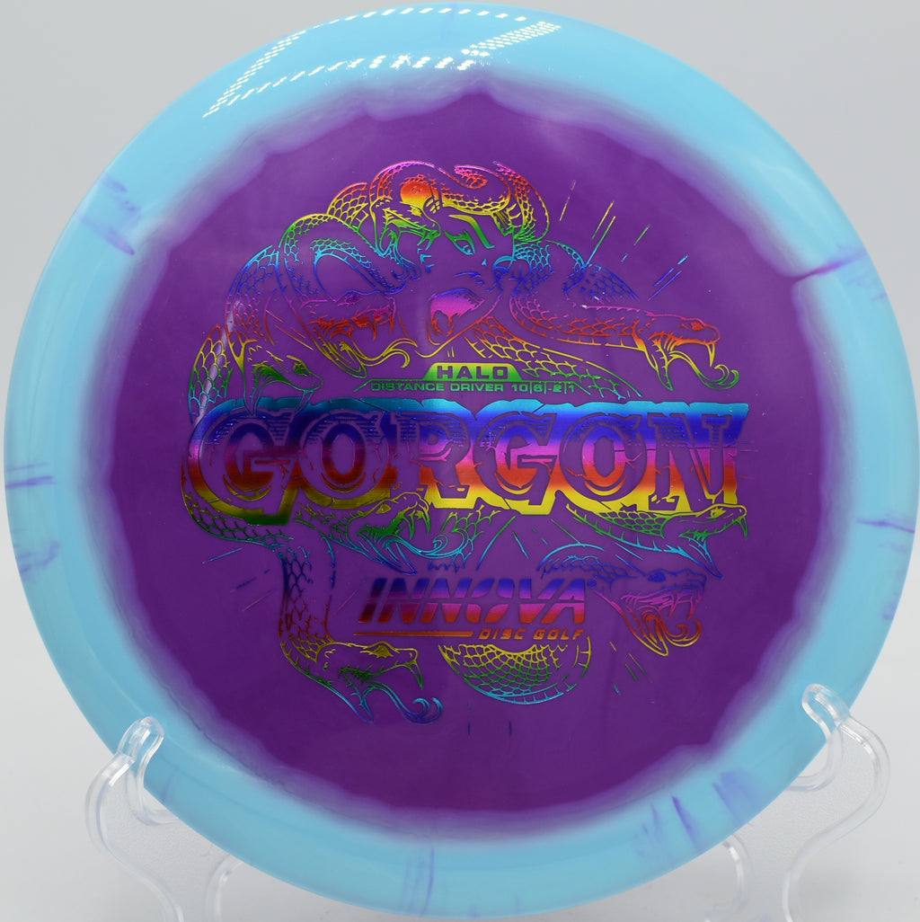 Halo Star Gorgon hyzer-flip distance shot at Idlewild Disc Golf Course in Burlington, Kentucky