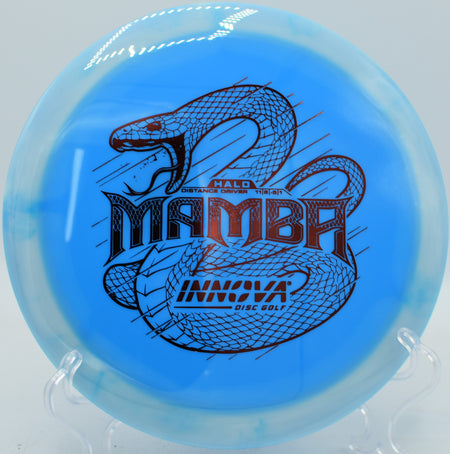 Halo Mamba flexing through a wide anhyzer line before slowly fading out at Oak Grove Disc Golf Course in Pasadena, California.

