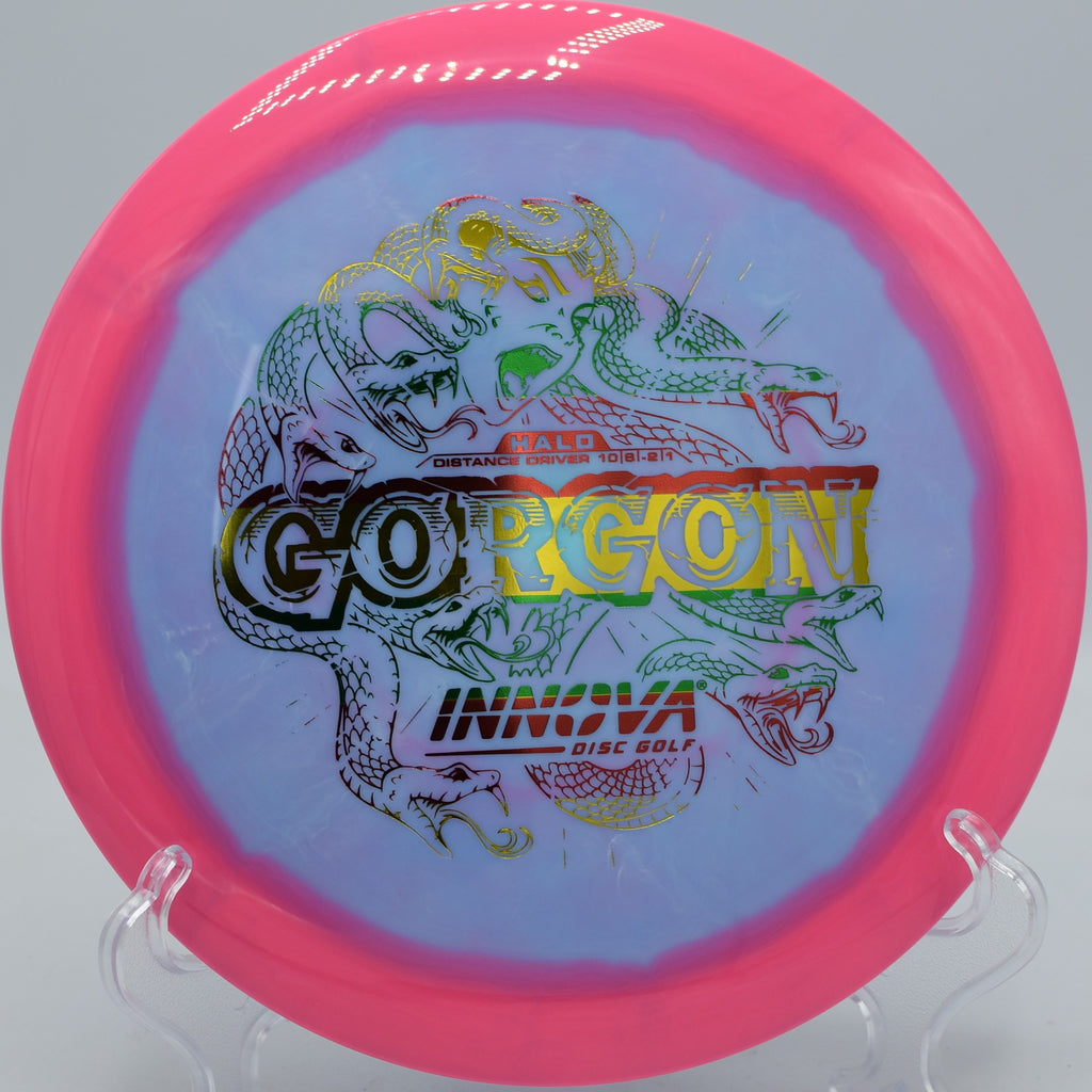 Halo Star Gorgon disc launched on a turnover line at Blue Ribbon Pines in East Bethel, Minnesota