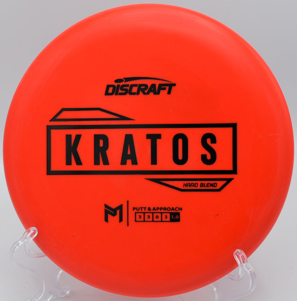 "Discraft Hard Blend Kratos – Beadless, overstable putter with a firm feel at Maple Hill Disc Golf Course in Massachusetts."

