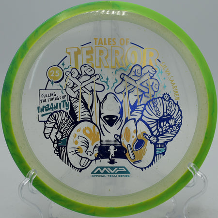 Axiom Insanity glowing speck driver flying flat at Smugglers’ Notch Fox Run Meadows in Jeffersonville, Vermont