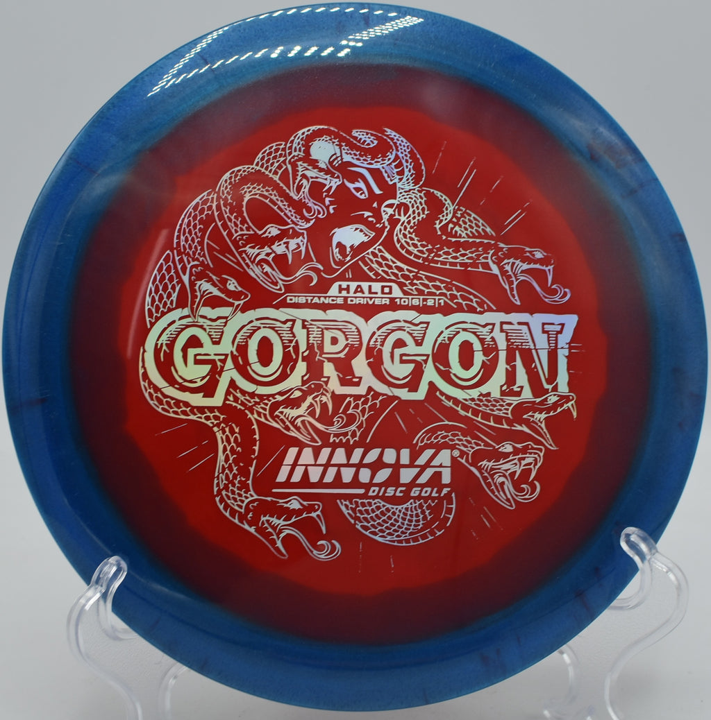 Halo Star Gorgon smooth release on a flex shot at Milo McIver Disc Golf Course in Estacada, Oregon