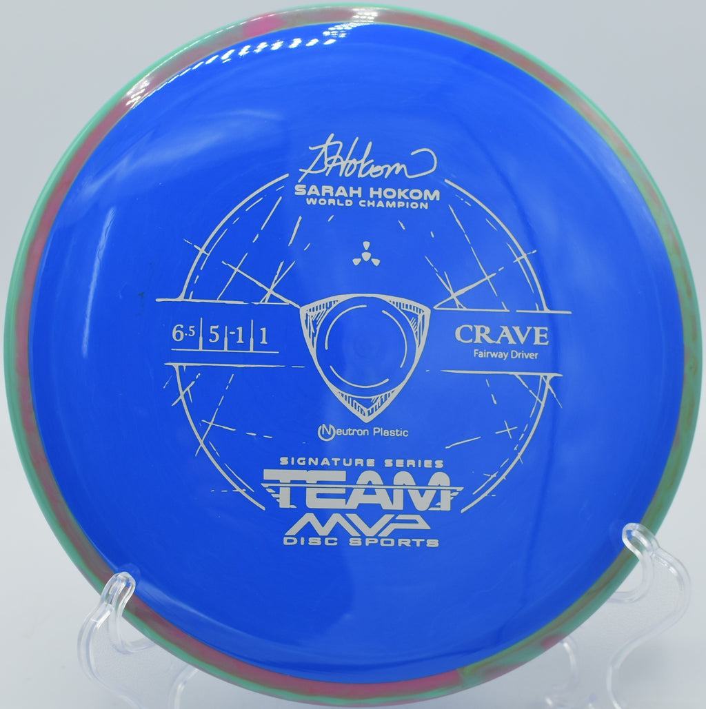 Clean backhand release of a Neutron Crave at The Sinks Disc Golf Course in Chattanooga, Tennessee.

