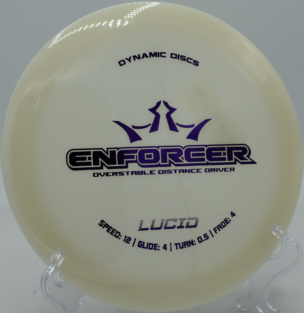 Lucid Enforcer stabilizing out of a turnover line at SeaTac DGC in SeaTac, Washington.

