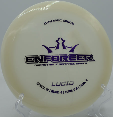 Lucid Enforcer stabilizing out of a turnover line at SeaTac DGC in SeaTac, Washington.

