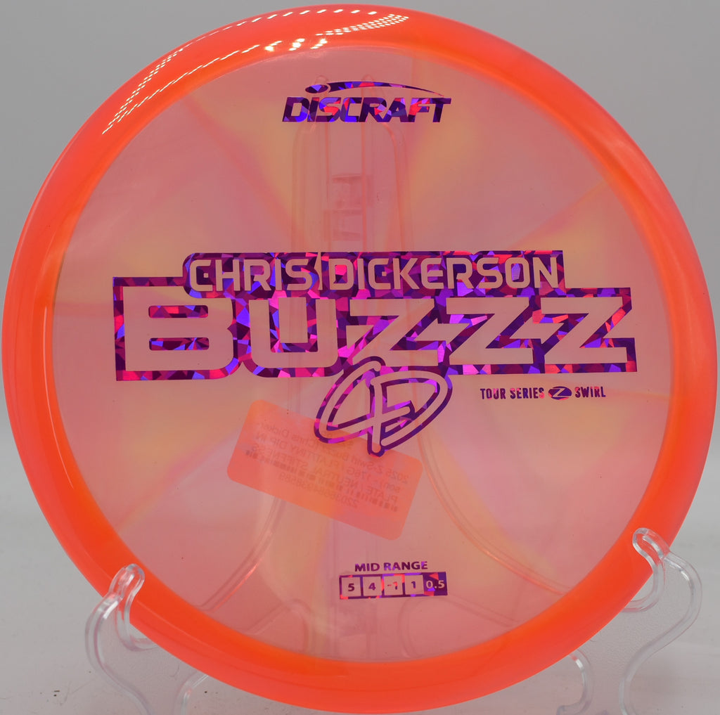 Z Swirl Buzzz gliding flat and straight with buttery control down a tight tunnel at Idlewild Disc Golf Course in Kentucky.

