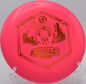 D-Blend Artifact flying on a loft-style putt at Idlewild Disc Golf Course in Burlington, Kentucky, ideal for players seeking touch and minimal fade.

