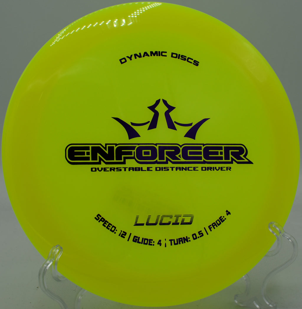 Powerful hyzer line with the Lucid Enforcer finishing hard left at The Fort in Ogden, Utah.

