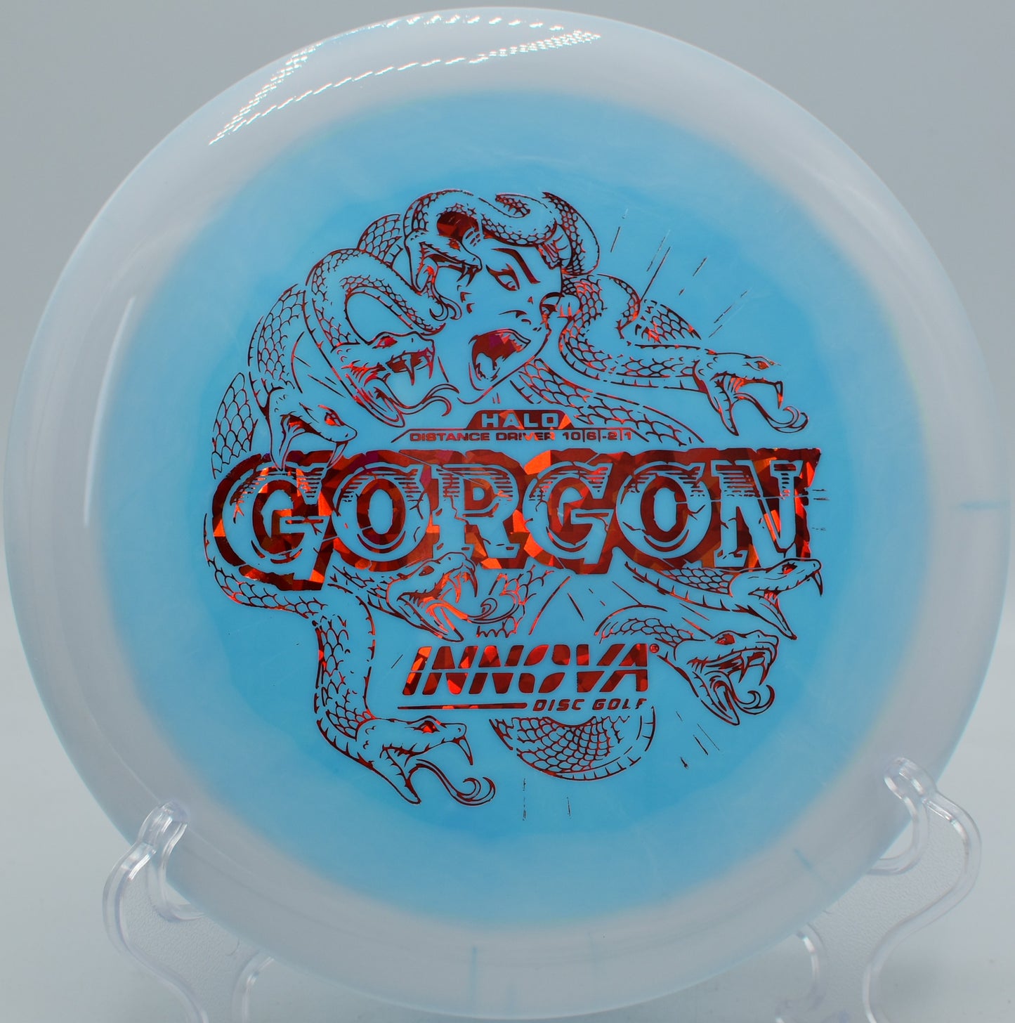 Innova Halo Star Gorgon backhand bomb at Winthrop Gold in Rock Hill, South Carolina