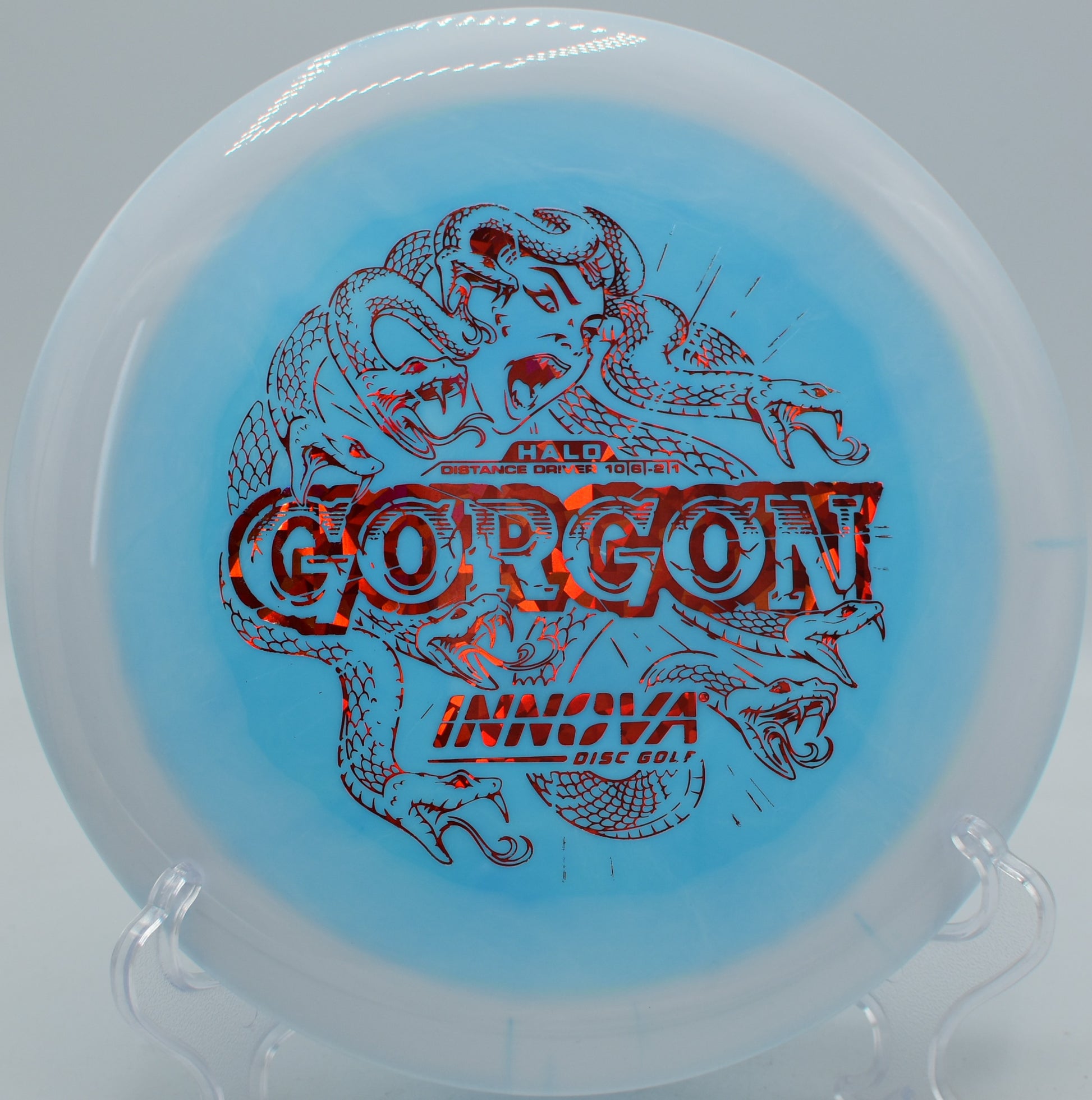 Innova Halo Star Gorgon backhand bomb at Winthrop Gold in Rock Hill, South Carolina