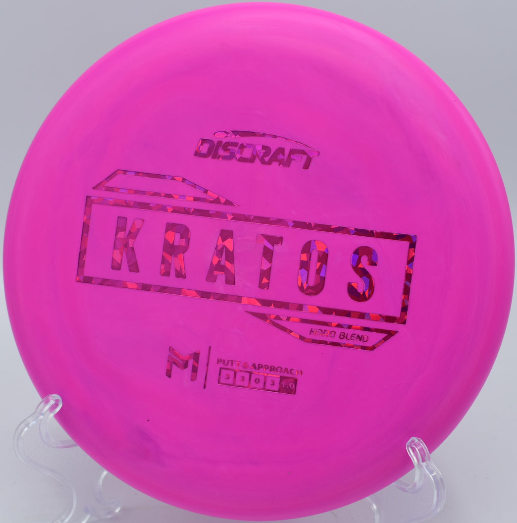 "Discraft Kratos Hard Blend – Reliable fade and stiff grip at North Cove Disc Golf Course in North Carolina."


