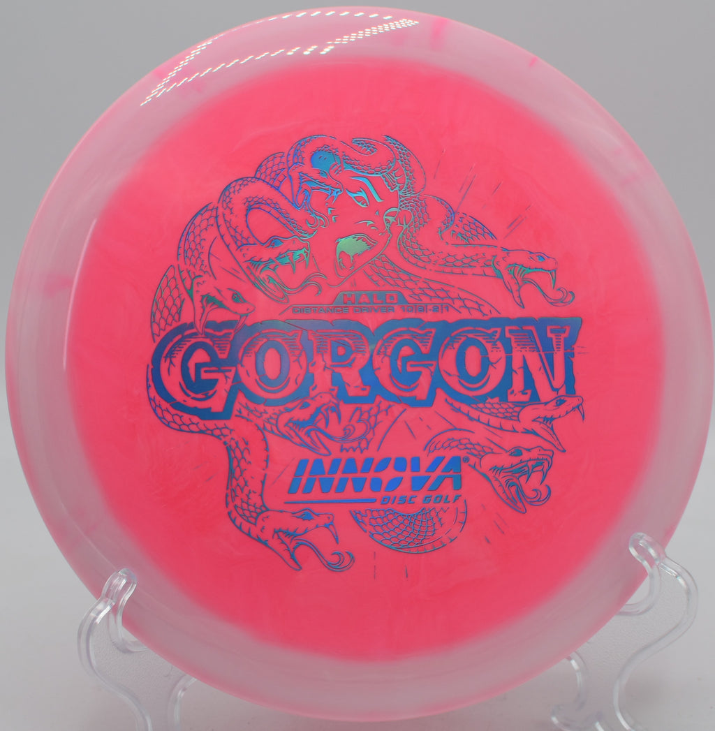 Innova Halo Star Gorgon precise fairway shot at Toboggan Course in Milford, Michigan