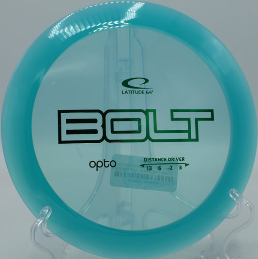 Bolt in Opto plastic flipping up and drifting right on a tailwind drive at Vista del Camino in Scottsdale, Arizona.

