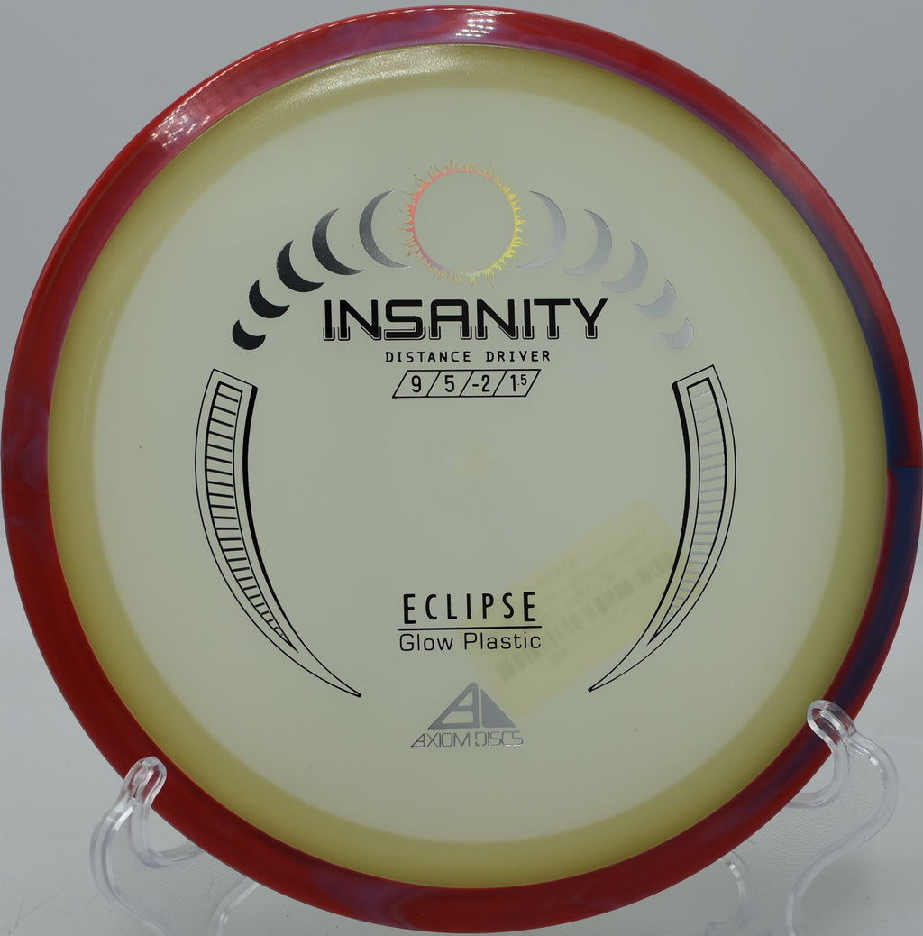 Streamline Glow Insanity tracking a perfect hyzer-flip at Winthrop Gold in Rock Hill, South Carolina.

