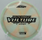 Swirled plastic gleaming mid-flight as the Vulture holds a straight line with late fade at Idlewild DGC.

