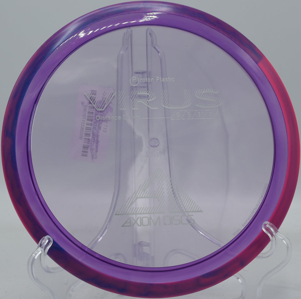 MVP Virus in Proton plastic flipping up from hyzer and drifting right through the tunnel at Tyler State Park.

