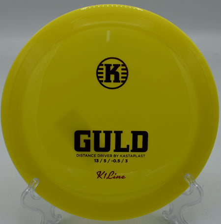 "Kastaplast Guld distance driver, perfect for max power throws on the long fairways of Charlotte, NC."
