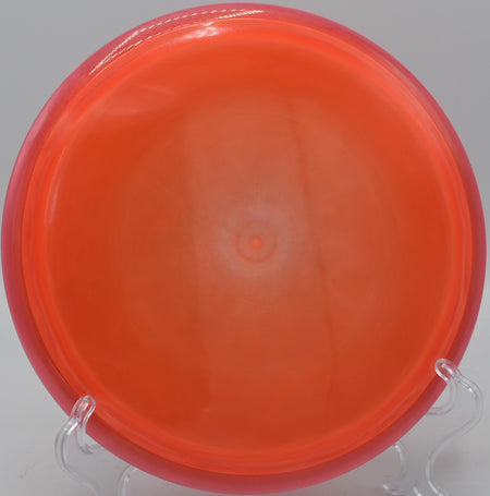 Unstamped Trance showing smooth glide across the fairway at Brackett’s Bluff DGC in Woodbury, Minnesota.

