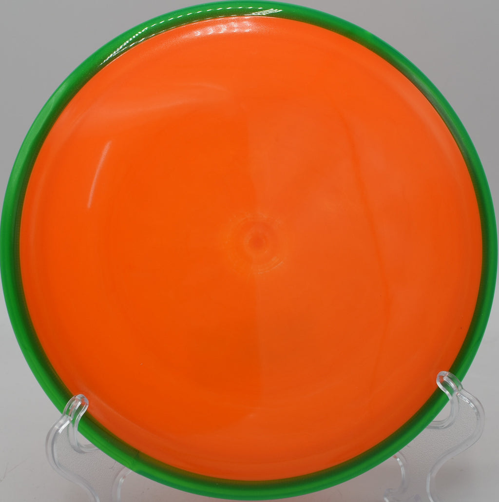 Unstamped Trance parked under the pin at Maple Hill’s wooded layout in Leicester, Massachusetts.

