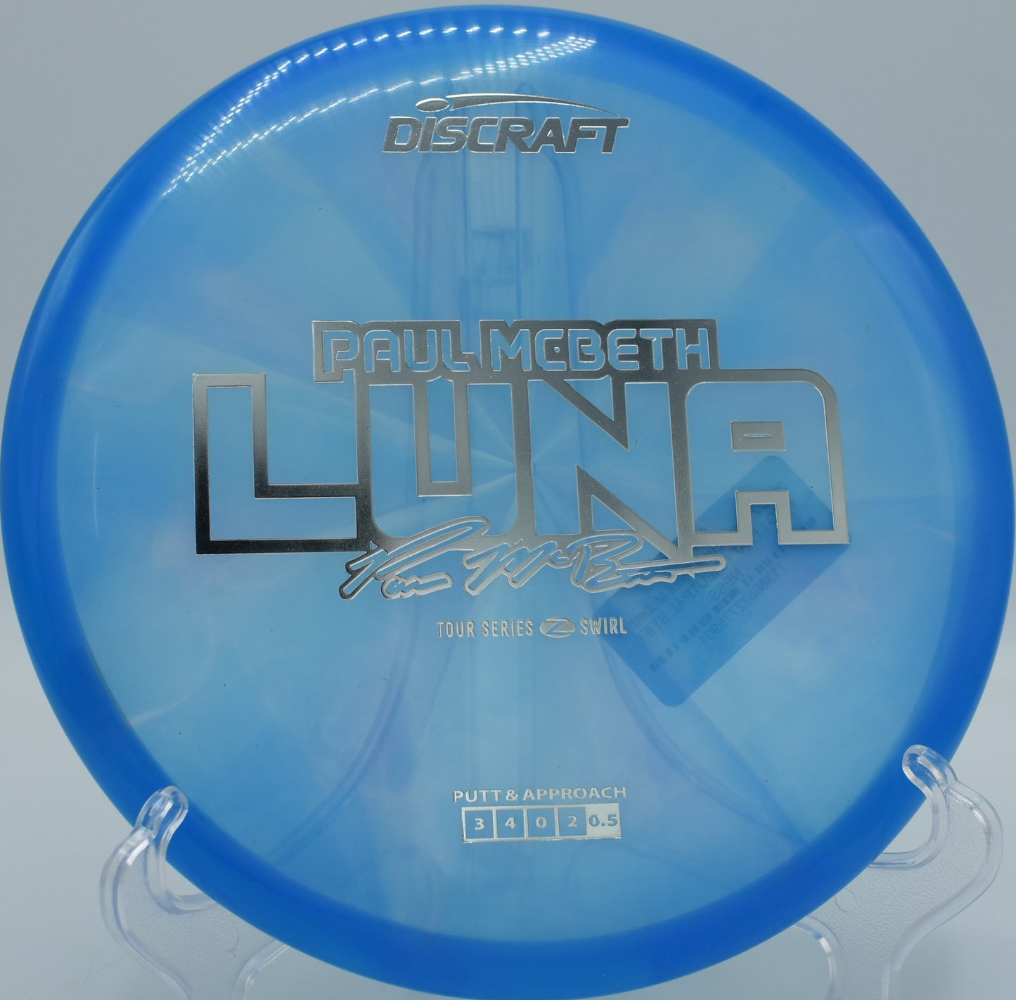 Z Swirl Luna flicked cleanly on a forehand approach and crashing chains at The Sinks.

