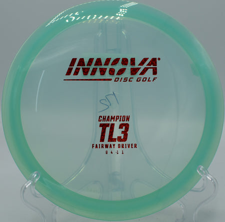 "At Flightline Disc Golf in Bend, OR, Champion TL3 ensures a straight, controlled flight that inspires confidence on every drive."
