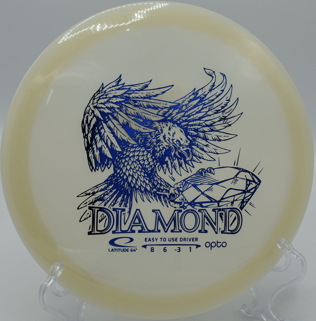 Latitude 64 Opto Diamond soaring through open skies at Glenwood Community Disc Golf Course, Glenwood Springs, Colorado.